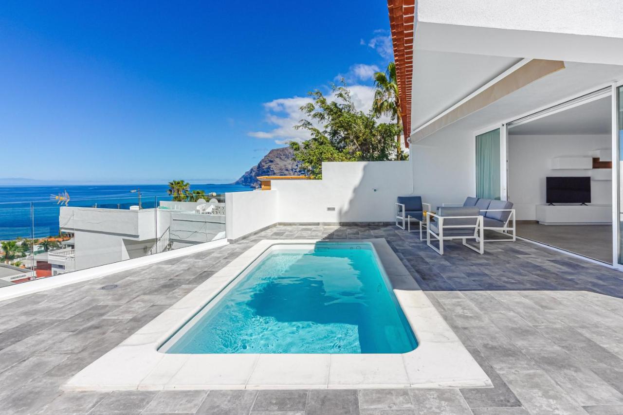 Magnifico Bungalow Con Vista Panoramica Y Piscina Privada Acantilado de los Gigantes Exterior foto